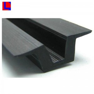 Geëxtrudeerde custom composiet PVC rubber u-kanaal afdichtstrip